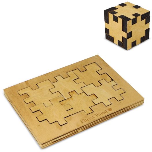 Würfelpuzzle aus Holz (Bild 1)