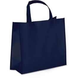 R-PET Tragetasche aus laminiertem Non Woven 40 x 16 x 35cm 105g/m²