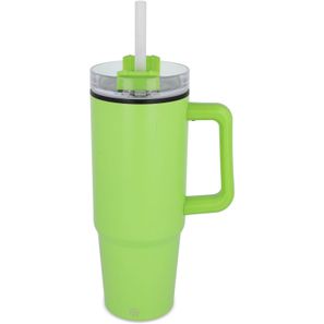 Miami Becher mit Henkel und Strohhalm 800ml