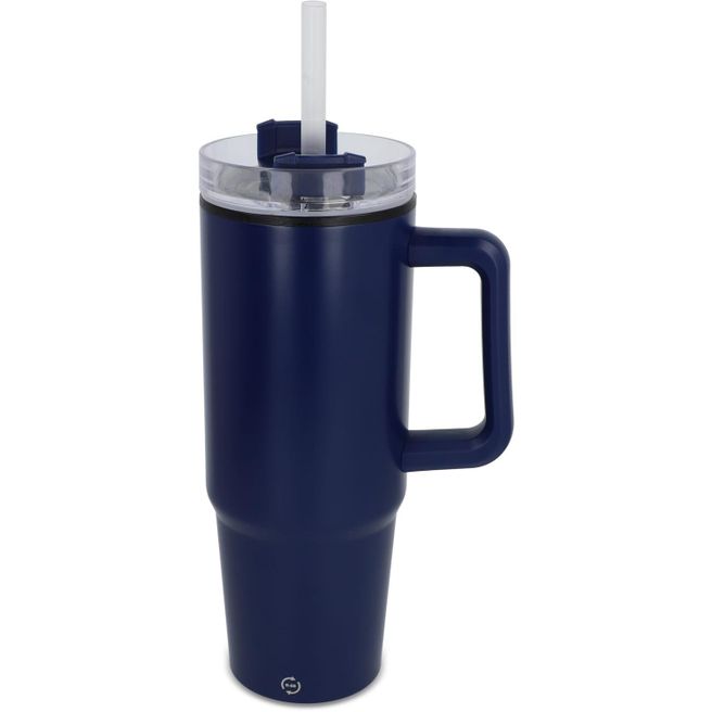 Miami Becher mit Henkel und Strohhalm 800ml