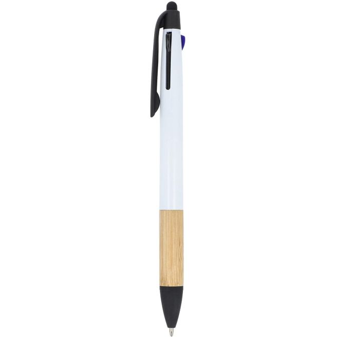3-Farben-Stift mit Bambusgriff