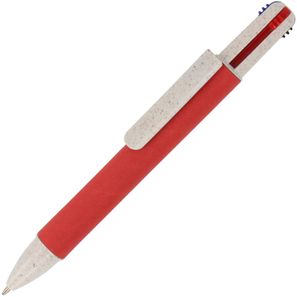 Papierkugelchreiber mit 4 Schreibfarben