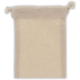 Zuziehbeutel OEKO-TEX® Baumwolle 140g/m² 10x14cm