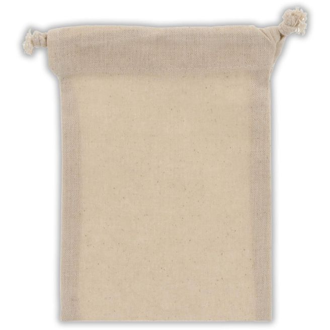 Zuziehbeutel OEKO-TEX® Baumwolle 140g/m² 10x14cm