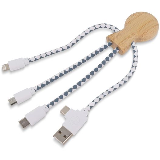 Xoopar Mr. Bio Bamboo Charging Cable (Bild 1)