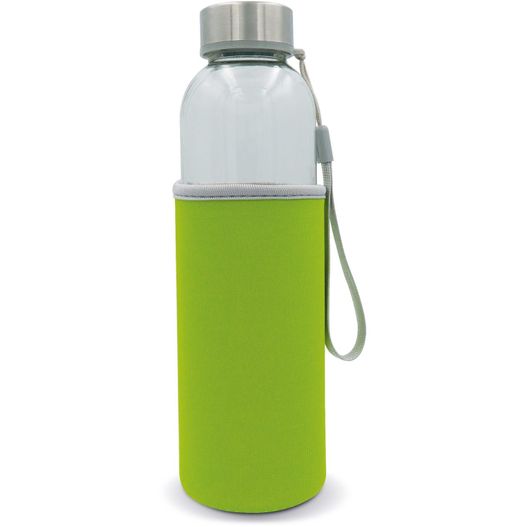 Trinkflasche aus Glas mit Neoprenhülle 500ml (Bild 1)