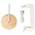 Coollux faltbare Papier LED-Lampe Aurora auf Holzsockel, 22cm (Bild 2)