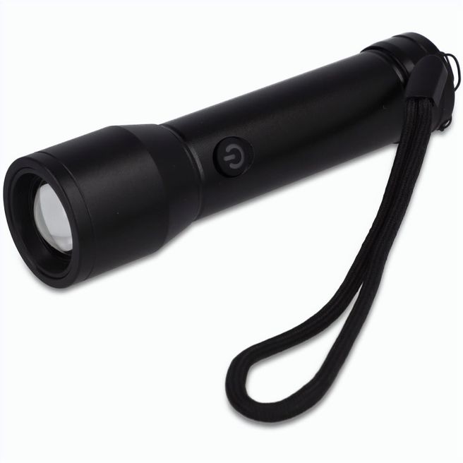 Produktabbildung Wiederaufladbare Taschenlampe aus recyceltem Aluminium IPX4 Wiederaufladbare Taschenlampe aus recyceltem Aluminium IPX4