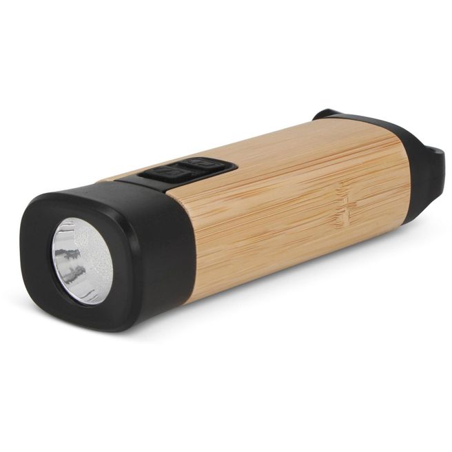 Produktabbildung Wiederaufladbare R-ABS & Bamboo Taschenlampe Wiederaufladbare R-ABS & Bamboo Taschenlampe