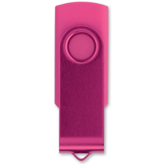 ein rosa usb-laufwerk mit einem metallclip 16GB USB-Stick Twister (Bild 1)