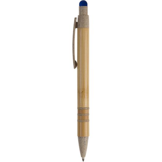Kugelschreiber Bambus mit Touchpen und Weizenstroh Elementen (Bild 1)