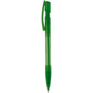 Kugelschreiber Nash Transparent mit Gummigriff