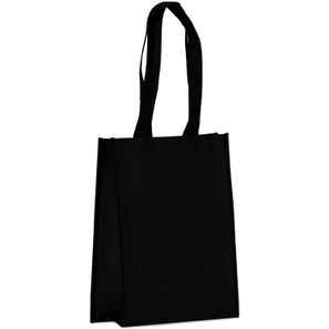 R-PET Tragetasche aus laminiertem Non Woven 24 x 11 x 30cm 105g/m²