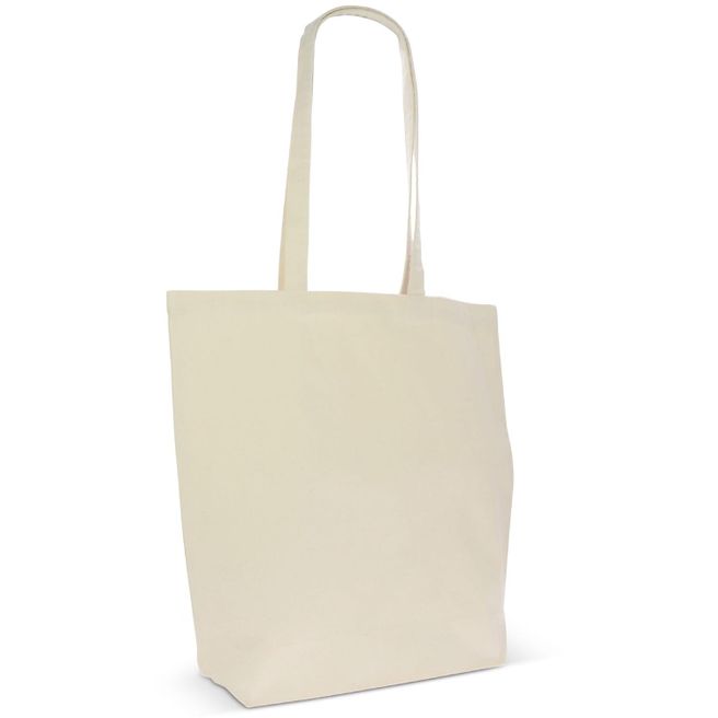Produktabbildung Einkaufstasche Bio-Baumwolle natur lang 270g/m² 42x12x43cm Einkaufstasche Bio-Baumwolle natur lang 270g/m² 42x12x43cm