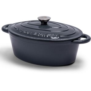 Orrefors Jernverk Emaillierte Ovale Eisenpfanne 3.5L