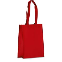 R-PET Tragetasche aus laminiertem Non Woven 24 x 11 x 30cm 105g/m²