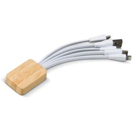 Ladekabel Bambus mit R-PET-Ummantelung