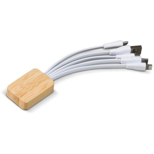 Ladekabel Bambus mit R-PET-Ummantelung (Bild 1)