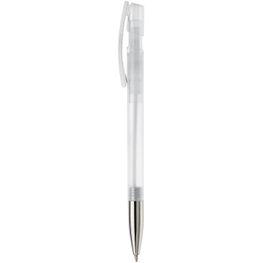 Kugelschreiber Nash Transparent mit Metallspitze