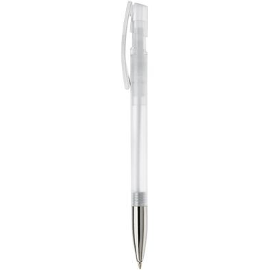 Kugelschreiber Nash Transparent mit Metallspitze