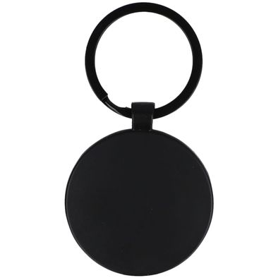 Schlüsselaqnhänger aus Bambus und Metall rund