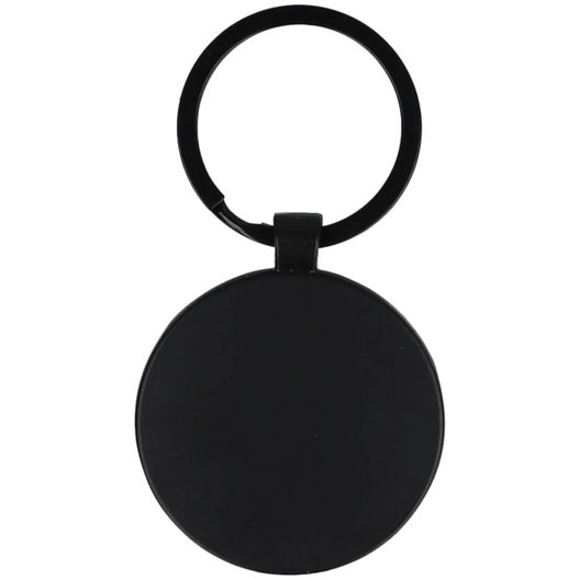 Schlüsselaqnhänger aus Bambus und Metall rund (Bild 1)