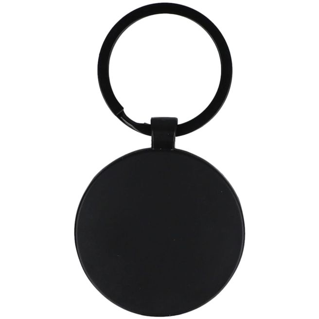 Schlüsselaqnhänger aus Bambus und Metall rund