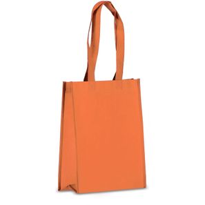 R-PET Tragetasche aus laminiertem Non Woven 24 x 11 x 30cm 105g/m²