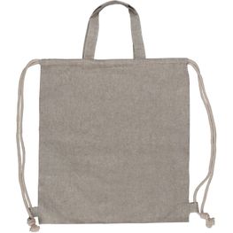 Tasche/Beutel mit Kordelzug aus recycelter Baumwolle 38x42cm