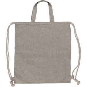 Tasche/Beutel mit Kordelzug aus recycelter Baumwolle 38x42cm