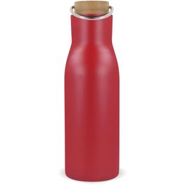 Isolier-Flasche mit Bambusdeckel, 500ml