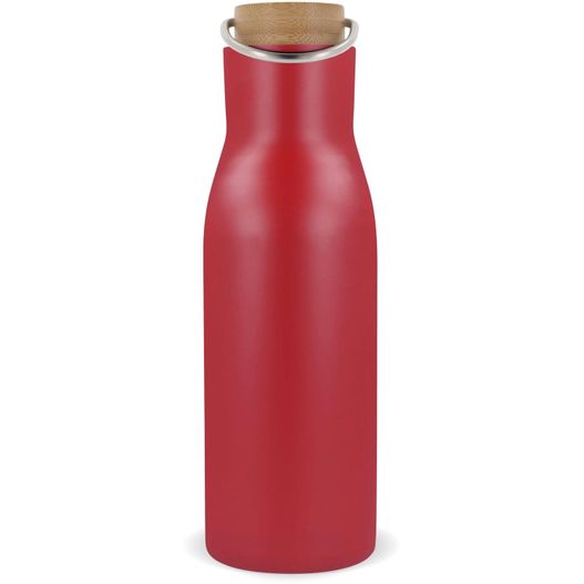 Isolier-Flasche mit Bambusdeckel, 500ml (Bild 1)