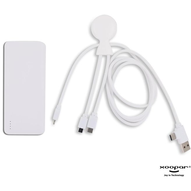 Xoopar Mr. Bio Powerbank and cable pack 7.000mAh