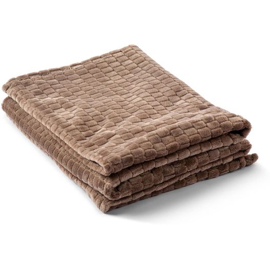 Kosta Linnewafveri Fleece Plaid Jaquard 130x170cm (Bild 1)