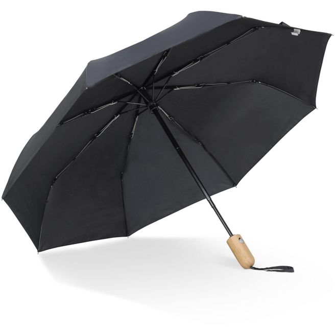 21” faltbarer Regenschirm aus R-PET -Material mit Automatiköffnung