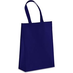 R-PET Tragetasche aus laminiertem Non Woven 30 x 12 x 40cm 105g/m²