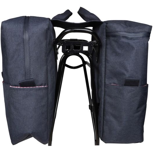 Picknick-Doppel-Fahrradtasche aus R-PET-Material (Bild 1)