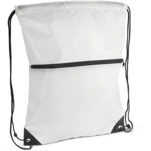 Kordelzugtasche 210T R-PET mit Reißverschluss