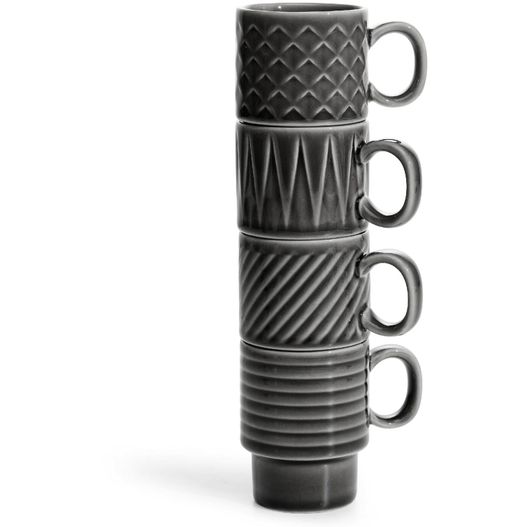 Sagaform Kaffee & Mehr Espressotasse 4-tlg. 100ml (Bild 1)