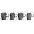 Sagaform Kaffee & Mehr Espressotasse 4-tlg. 100ml (Bild 2)