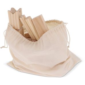 Kubb Spiel aus Holz mit Beutel