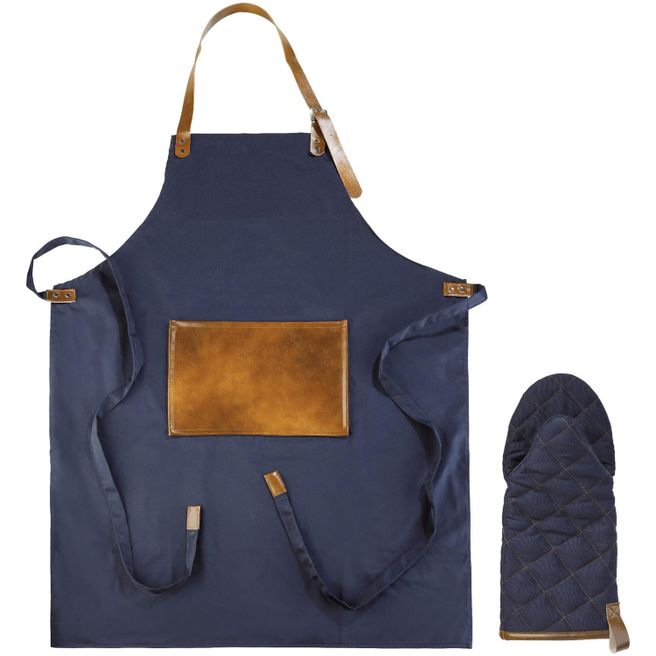 BBQ-Schürze und -Handschuh