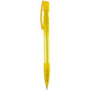Kugelschreiber Nash Transparent mit Gummigriff