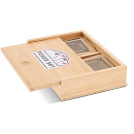 Produktabbildung Pokerset in Bambus-Geschenkbox Pokerset in Bambus-Geschenkbox