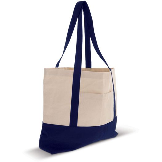 Strandtasche Baumwollsegeltuch OEKO-TEX® 280g/m² 42x10x30cm (Bild 1)