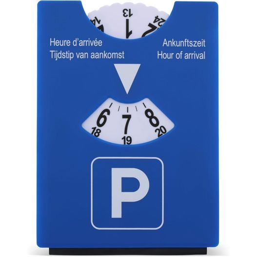 Parkscheibe mit Eiskratzer blau oder grün (Bild 1)