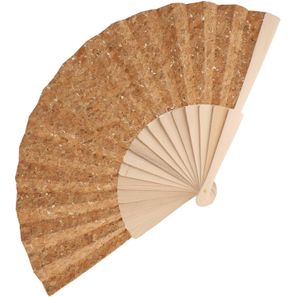 Fächer aus Holz mit Korkgewebe