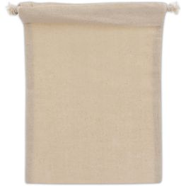 Produktabbildung Zuziehbeutel OEKO-TEX® Baumwolle 140g/m² 15x20cm Zuziehbeutel OEKO-TEX® Baumwolle 140g/m² 15x20cm