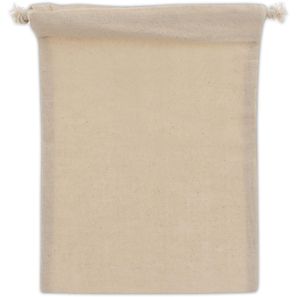 Zuziehbeutel OEKO-TEX® Baumwolle 140g/m² 15x20cm