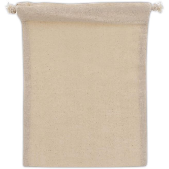 Produktabbildung Zuziehbeutel OEKO-TEX® Baumwolle 140g/m² 15x20cm Zuziehbeutel OEKO-TEX® Baumwolle 140g/m² 15x20cm